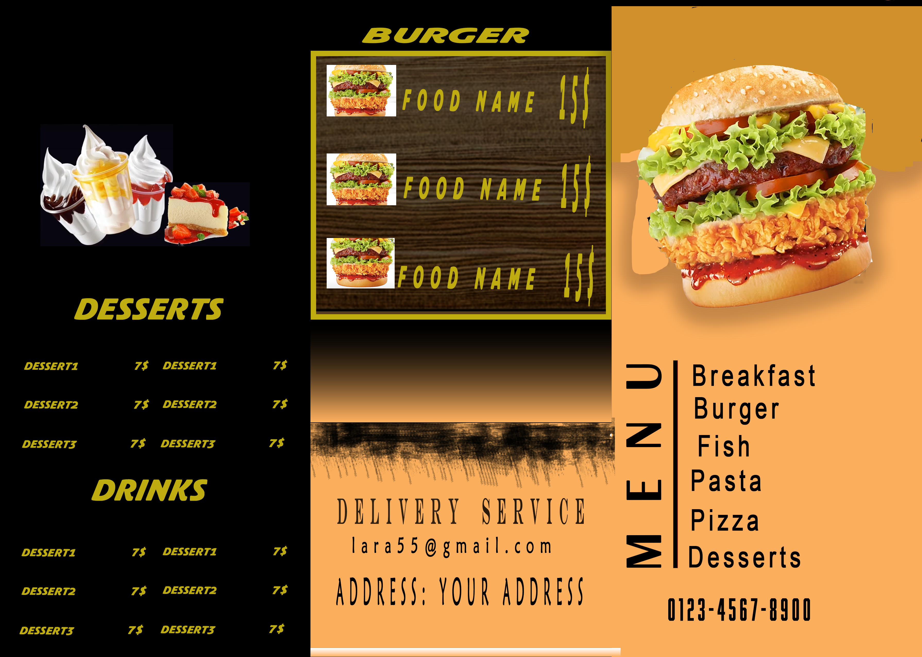 Restaurant menu demo
